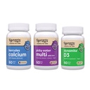 Renzo's Vitamins Stronger Now Bundle - Picky Eater Kids Multivitamin, Hércules Calcium y Vitamina D3 para niños