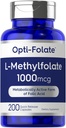 Carlyle L Methylfolate 1000mcg TENIDO 200 Capsules TENIDO Relación calidad/precio Optimizado y Activado ← Non-GMO, Gluten Free TEN Methyl Folate, 5-MTHF ANTE por Opti-Folate