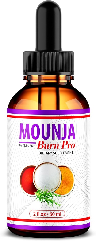 Mounja Burn Pro Drops - Botella Oficial Mounja Tea Drops, MounjaBurn Pro Liquid Drop Suplemento, 1 Botella de Premium Mounja Burn Pro Gotas durante 30 días - (30 Servimientos)