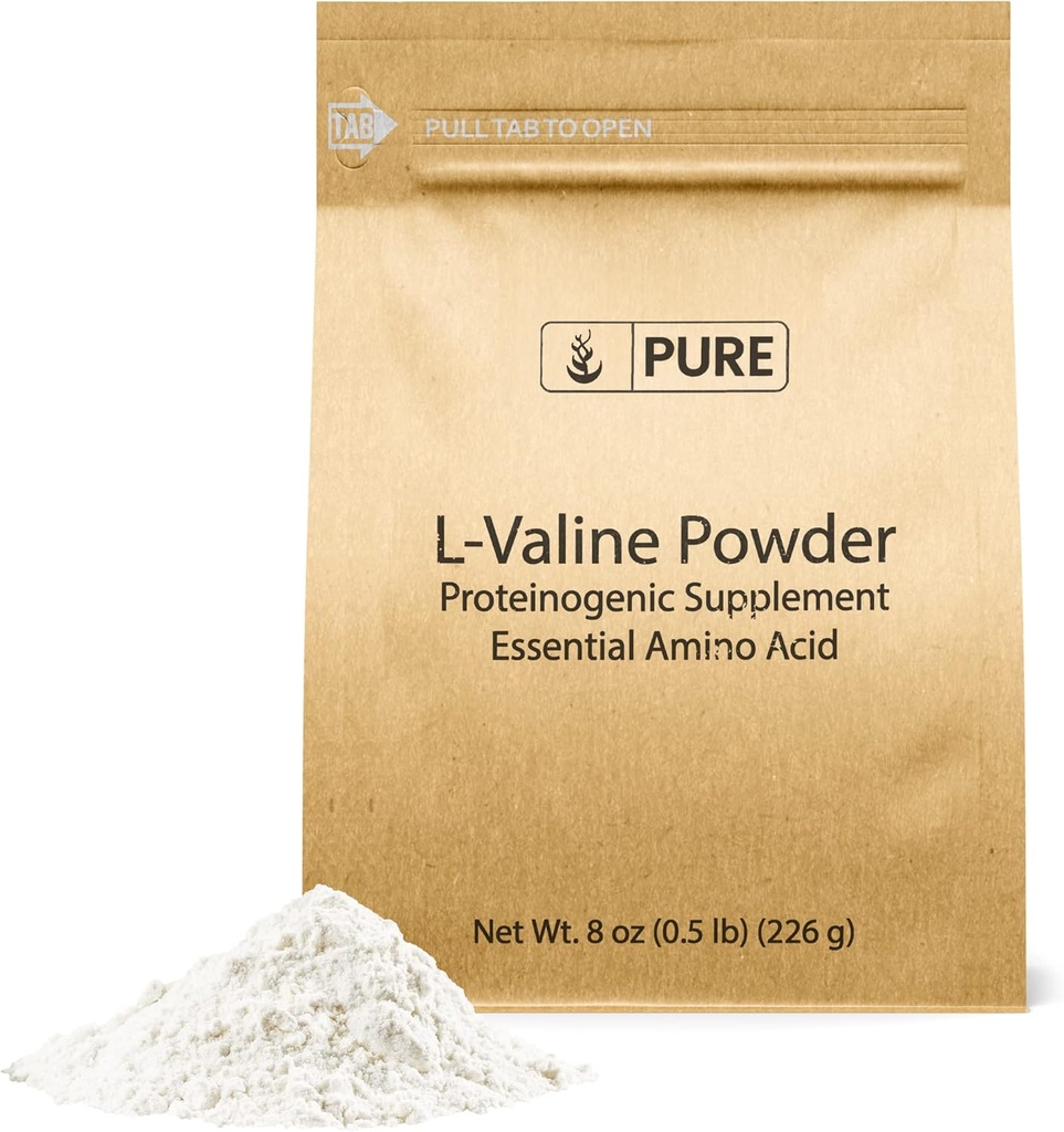 PURE ORIGINAL INGREDIENTES L-Valine (8 oz) Aminoácidos esenciales