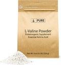 PURE ORIGINAL INGREDIENTES L-Valine (8 oz) Aminoácidos esenciales