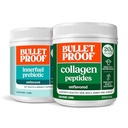 Kit de Duo a prueba de balas para péptidos colágenos de pólvora de proteínas para la piel, los huesos y las articulaciones — 18g Proteína, 17.6 Oz &amp; InnerFuel Polvo de fibra prebiótica para Gut, Gas Relief, Salud Digestiva y Soporte Inmune