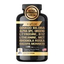 Ginkgo Biloba Alpha GPC Suplemento con Panax Ginseng L Tyrosine con L Theanine, Bacopa monnieri, Rhodiola Rosea, Phosphatidylserine, B12, MCT, DMAE - Complejo confidencialidad Made in USA