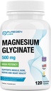 Magnesium Glycinate 500mg [High Potency] 120 Veggie Caps, Chelated for Superior Absorption  No Harmful Additives ← Non-GMO, NO Gluten and Dairy, Supports Muscle, Joint, and Heart Health-Made in USA