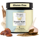 Wellness ganador Happy Start, Mood Boosting Drink Mix Powder for Women - Happy Mind &amp; Hormonal Health, Mood Support Supplement with Red Maca, Ashwagandha, Mushrooms &amp; More - Chocolate, 30 Servings