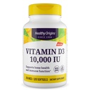 Orígenes saludables Vitamina D3 10,000 UI (No-GMO, alta potencia, soporte de bonificación, soporte para inmunes, libre de gluten), 120 Softgels