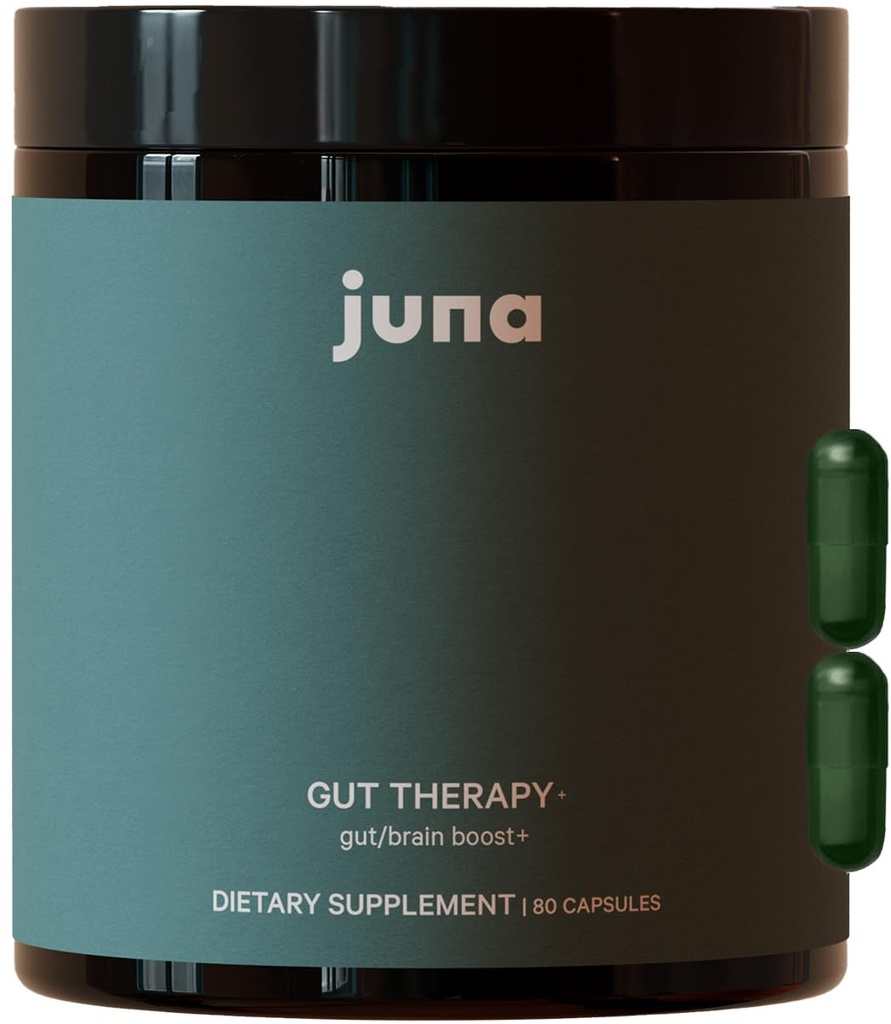 Terapia Juna Gut - Avanzado Cerebro " Gut Health Support with Prebiotic " Probiotics - Mood mejorado, Atención " Energía - Apoya la memoria, Focus " Mental Clarity - Fuel Cognitive Performance (80 Caps)