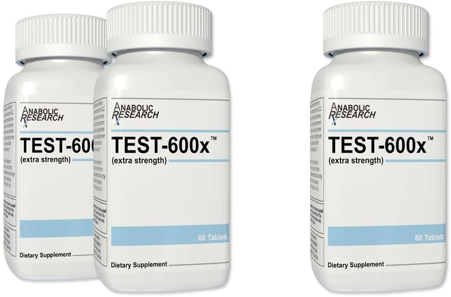 Test-600x - Testosterone Support & Muscle Growth Formula - 180 Tablets - 3 Mes de Suministro