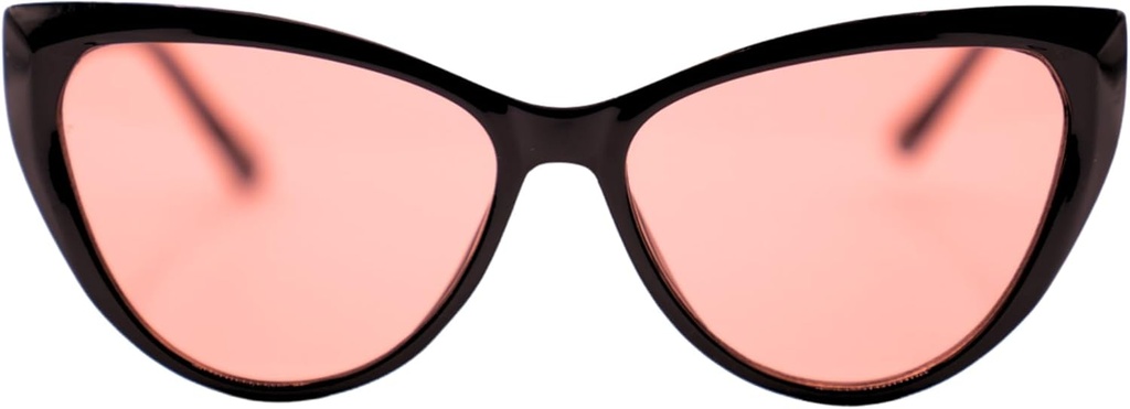 FL-41 Migraine Glasses Lentes de transición para Indoor/Outdoor Sensibilidad de luz &amp; Fotofobia Cat Eye Cloth Bag
