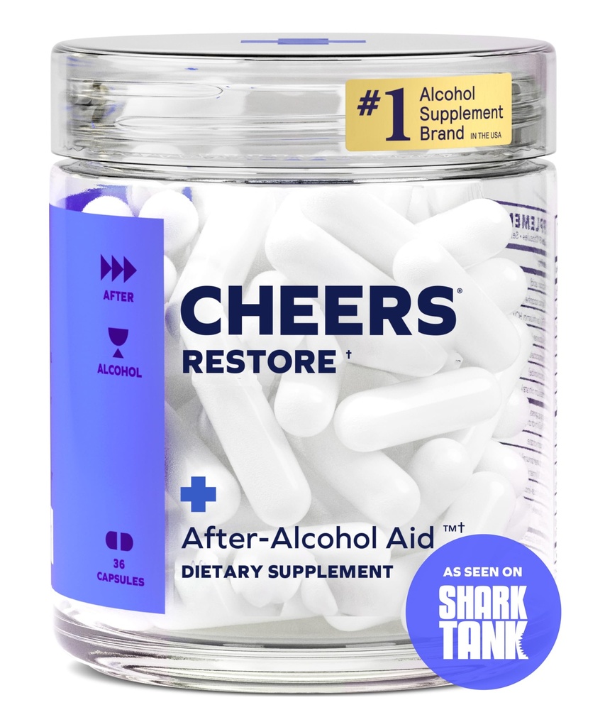 Saludos Restaurar Silencioso Suplemento con DHM + L-Cysteine ← Se siente mejor después de beber &amp; apoyar su vida útil 12 Doses ¦ Dihydromyricetin, Cysteine, Milk Thistle, Prickly Pear, B-Vitamins, Ginger