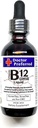 Vitamina B12 Complejo gotas sublinguales de líquido Absorción rápida B2, B3, B5, B6 y B12. 2 fl oz - 60 Day Supply