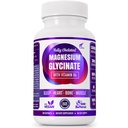 Magnesium Glycinate with Vitamin B6 Research Proveed to Enhance Absorption, 1350mg Fully Chelated - Supports Sleep, Stress Relief, Energy, Muscle Cramps - Gluten Free, NonGMO, 180 Vegan Capsules