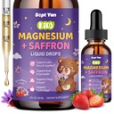 gotas líquidas de magnesio Glycinate, 1000mg Magnesium Glycinate, Citrate & Threonate with Cellulose Fiber, L-Theanine, Vitamina B &amp; C para el sueño, músculo, energía &amp; relax, sabor libre de azúcar