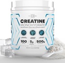 Rendimiento Micronized Creatine Monohydrate Powder Suplemento, 5000mg (5g), 100 Servings, Desflavored, Gluten Free, Non-GMO, Vegan