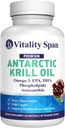 Aceite de Krill Antártico Omega 3 Astaxanthin Choline DHA EPA, Absorción Superior, Fuerza Extra, No Pasta de Aceite de Pescado, Pruebas de Metal Pesado, Softgeles de tamaño pequeño 500mg