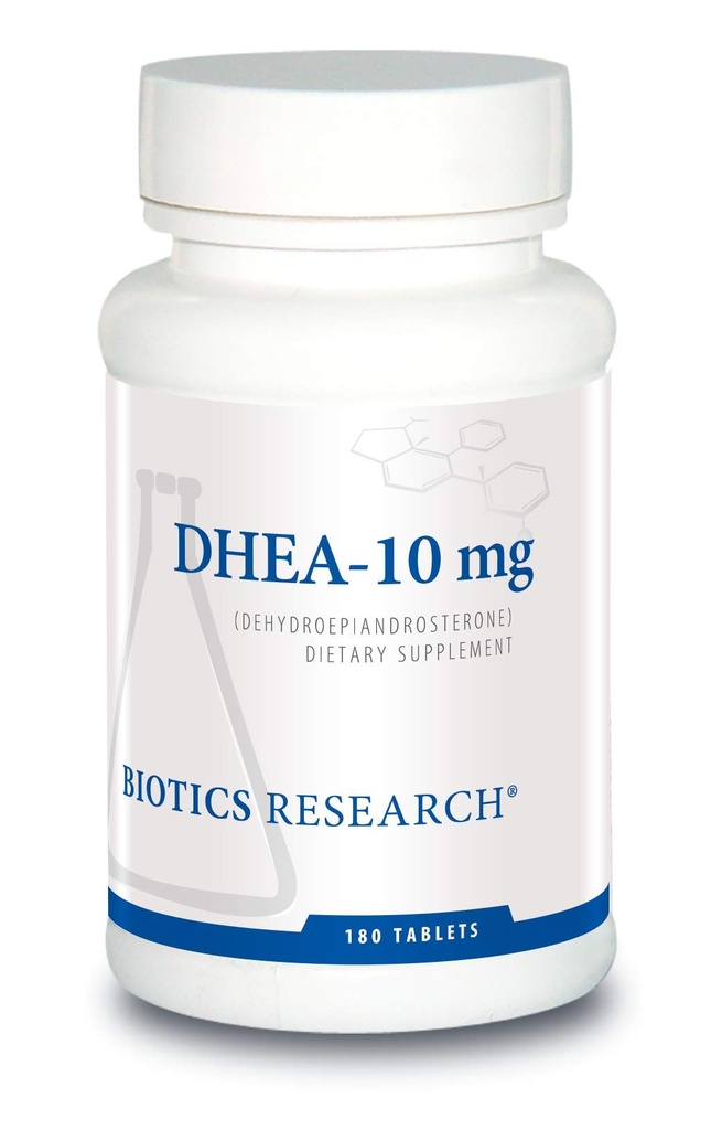 Biotics Research DHEA 10 Milligram Hormonal Balance, Metabolismo, Mood mejorado y Outlook, Age Gracefully, Healthy Stress Response, 180 Tablets