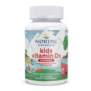Naturales nórdicos Vitamina D3 Gummies Niños, Salpicadura de sandía silvestre - 60 Gummies - 400 UI Vitamina D3 - Bone Health, Healthy Immunity - Non-GMO, Vegetarian - 60 Servimientos