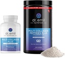 DR. EMIL NUTRITION Completo Multi Collagen Bundle - Doble El Collagen & Doble El pelo, la piel & uñas Ventajas - Collagen Peptide Pills & Collagen Powder Bundle (15 Servings)