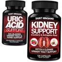 Apoyo al riñón Limpiar la desintoxicación - Junto con - Soporte úrico de ácido – Gallbladder, Urinary Tract & Kidney Support for Men and Women