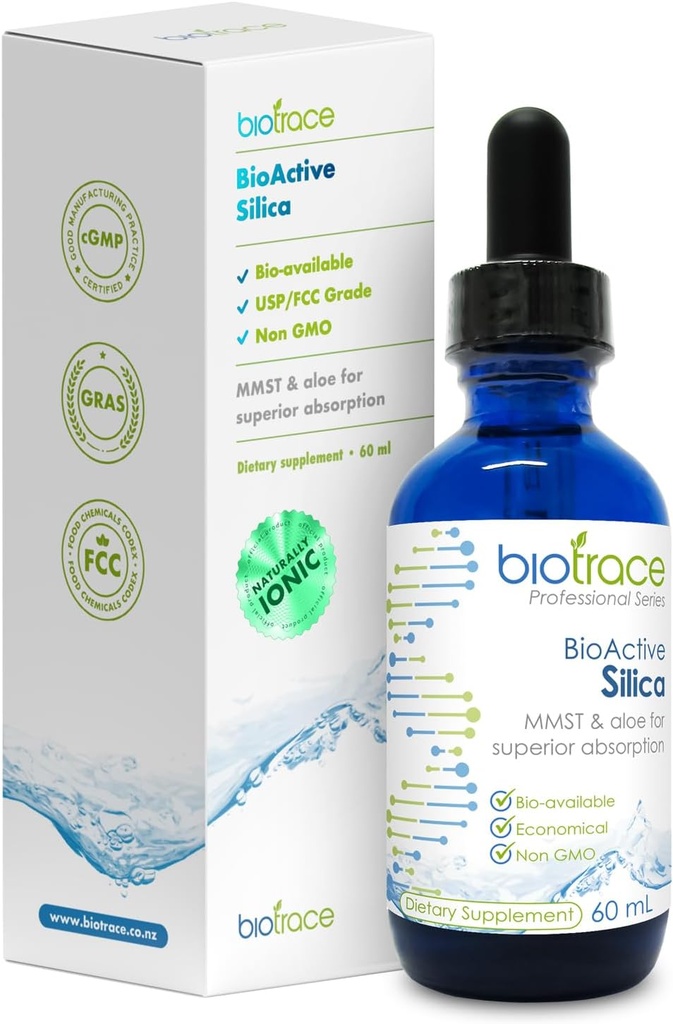 [BRSROCYTDEAQ2GT5] Biotrace BioActive Silica Drops ← Concentrado mineral líquido para el cabello sano, la piel, las uñas y la producción de colágeno tóxico Ayuda a administrar el calcio, la función conjunta y el hueso TEN 2.02 Fl Oz