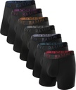 BAMBOO COOL Hombres Ultra ComfortSoft Ropa interior, Moisture Wicking & Breathable No Ride Up Boxer Briefs with Fly, Multipack