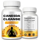 Candida Cleanse - Soporte Gut & Colon, Fórmula avanzada - Hoja de orégano, Wormwood, Nogal Negro, Ácido caprílico