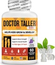Doctor Taller Kids - Multivitaminas Infantiles, Vitaminas Toddler - Apoyo saludable, inmunidad y fuerza ósea para las edades de 2 a 9 años - Grape Flavor - 60 Tablas Vegan Chewable ← 1 Mes de Suministro