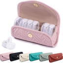 BAGSFY Organizador semanal de píldoras 2 veces al día en un lindo caso de tela, bolsa de medicina, AM PM caja de píldoras 7 días, caja de viaje de medicamentos portátiles para píldoras, vitaminas, aceites de pescado, suplementos.