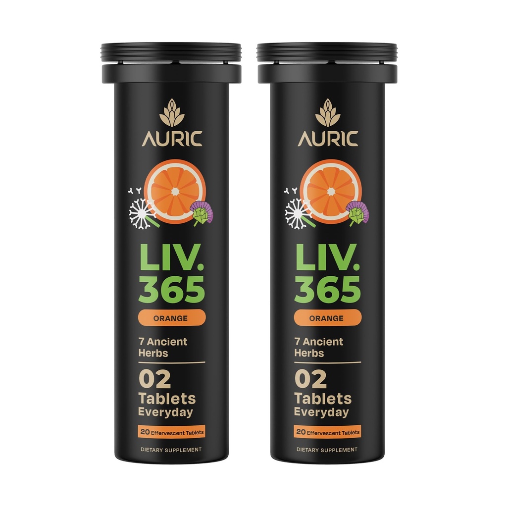 Auric Herbal Liver Support Suplemento Silencio Milk Thistle (Silymarin), Turmeric, Ajo, Ginger for Liver Health ← Advanced Detox &amp; Cleansing Formula for active Liver TEN 40 Tablets TEN Plant Based Gluten-Free