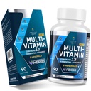 Hombres multivitamínicos 50 Plus - Multivitamínico diario para hombres con extractos herbarios fermentados " 43 vitaminas y minerales - Mens Vitaminas apoya la memoria " cerebro, energía, salud ósea