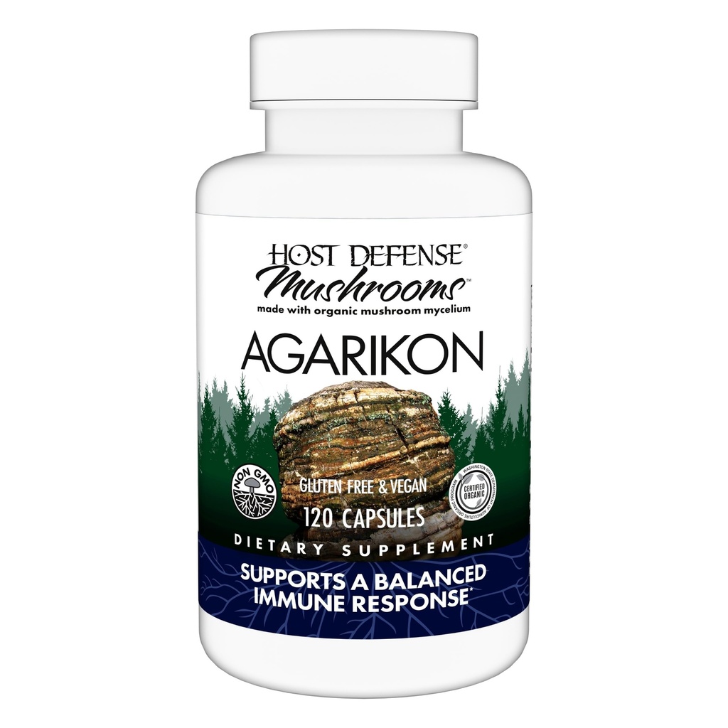 Host Defense Agarikon Capsules - Immune System Support Supplement - Mushroom Supplement to Aid Immune Functions " Cell Strength - Herbal Dietary Supplement - 120 Capsules (120 Servings)*