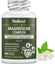 Complejo de Chelato Glycinate de Magnesio de Albion Chelato Bisglycinate, Vitamina B6 &amp; BioPerina para Hueso, Musculo, Durmiente Natural, Función Nerve, Cerebro Booster
