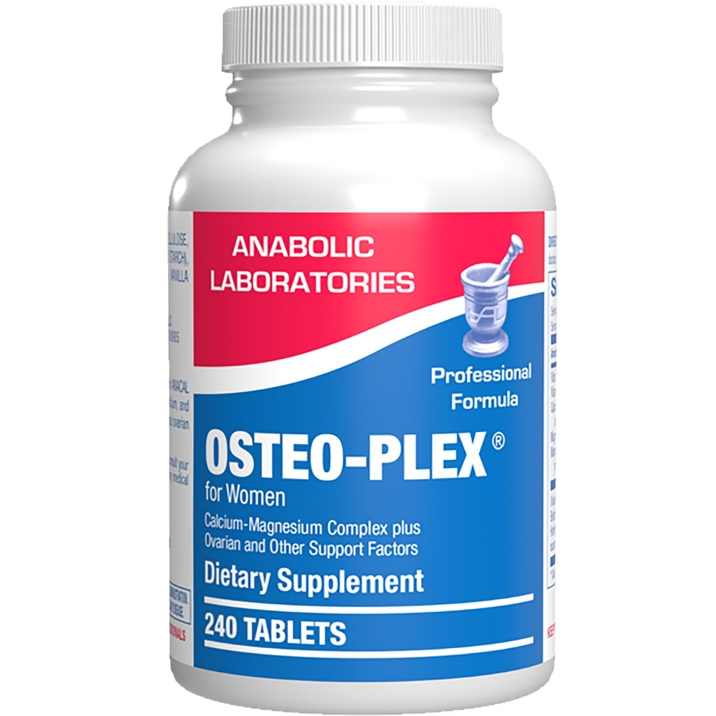 Osteo-Plex Bone Health Suplemento para Mujeres - Clínica Fórmula Bone Strength Suplemento con Magnesium Calcium Vitamin D3 &amp; Trace Minerals Complex - Easy to Swallow Gentle Tablets - 240 Count