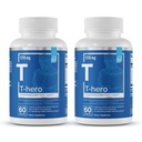Elementos esenciales T-Hero - Soporte diario de testosterona para hombres - promueve la vibración " Drive - con Ashwagandha, Shilajit, Boron, DIM - 60 Cuenta - 30 Servimientos (2-Pack)