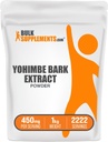BulkSupplements.com Yohimbe Extract Powder - Yohimbe Bark Extract - Herbal Supplement, Gluten Free, 450mg per Serving, 1kg (2.2 lbs) (Pack of 1)