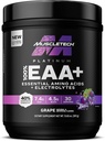 MuscleTech Platinum Essential Amino Amino Acids Suplemento con Electrolytes, Grape - Pre-Workout Powder for Energy, Muscle Growth & Strength Builder - EAA Complex for Men & Women - 30 Servings