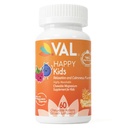 Magnesio de VAL para niños TENIDO Magnesio de alta absorción para calma, relajación " Enfórmese en Mg Glycinate, Citrate " Taurate TENIDO con Vitamina B6, D " C TENIDO Sin azúcar, sin azúcar TENIDO 60 Tabletas Chewable