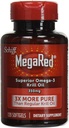 MegaRed Omega-3 Krill Oil 350mg Softgels, (120 Conteo en una botella), EPA & DHA Omega-3 Ácidos grasos sin sabor a pescado A diferencia del aceite de pescado, contiene astaxante antioxidante