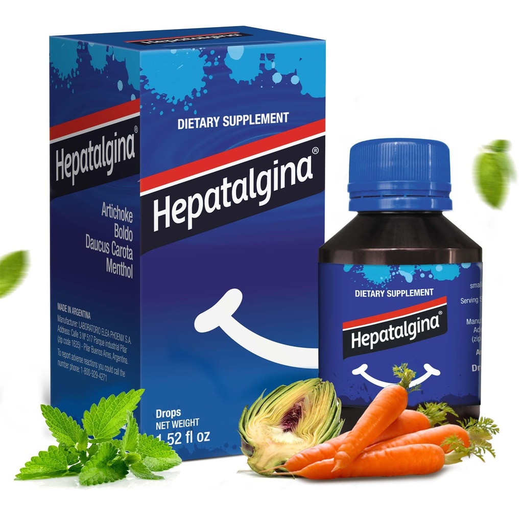Liver Support Protector Digestivo - Suplemento Herbal Líquido con Extracto de Artichoke para la limpieza del hígado Detox " Reparación - gotas de limpieza del hígado con menta, Boldo " Carrot - 45 ml