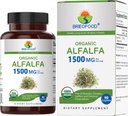 Brieofood Organic Alfalfa 1500mg, 45 Servings, Vegetarian, Gluten Free, 90 Tablets Vegetarianos