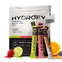 Hidrofy Hidrogen Water + Electrolytes Drink Mix - Vaiety Pack ← H2 Hydration Packets with Molecular Hydrogen, Sodium, Potassium, Magnesium ← Lime Lemon, Raspberry, Orange + Caffeine TEN 12 Conde