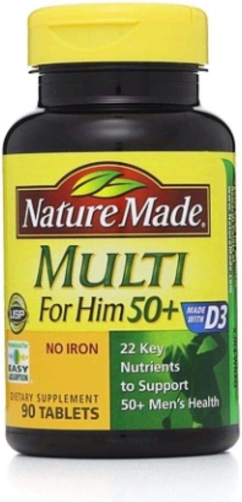La naturaleza se multiplicó para él 50+ Tablas de suplemento dietético 90 ea (Pack of 4)