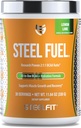 SteelFit Steel Fuel BCAAs Amino Acids Powder for Intra-Workout to Accelerate Muscle Growth & Mejor Endurance - 30 Servings in Lemon Lime - BCAA Supplements Powder for Electrolytes & Recovery