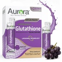 Aurora Nutrascience Mega-Liposomal Liquid Glutathione, Immune & Antioxidant Gut Health Support Suplemento, 750 mg por Serving, Non-GMO, Sugar-Free, 32 Single Serve Packets
