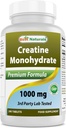 Mejores Naturales Monohidrato de Creatina 1000 mg 240 Tabletas