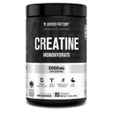 Funda de Monohidrato de Creatina Jacked Factory 425g - 5g Suplemento diario de Creatina para Hombres y Mujeres, Vegan-Amigo, Terceros Tested - 85 Servimientos, Desflavorado