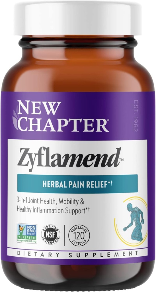 [BRSWKZQOCAPB4EA7] Nuevo capítulo ZyflamendTM Multi-Herbal Doin Reliever+ Suplemento Conjunto, 10-in-1 Superfood Blend con Ginger & Turmeric para la respuesta saludable de la inflamación " Herbal Pain Relief+, 120 Conde
