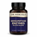 Dr. Mercola Serrapeptase Enzymes - Asistencia Función Celular Saludable - Lanzamiento retrasado - No GMO, libre de gluten &amp; libre de soja - 60 cápsulas