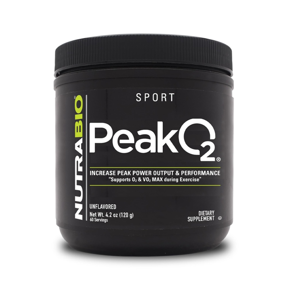 NutraBio Peak O2, Sin sabor, 4.2 oz (120 g), Laboratorios
