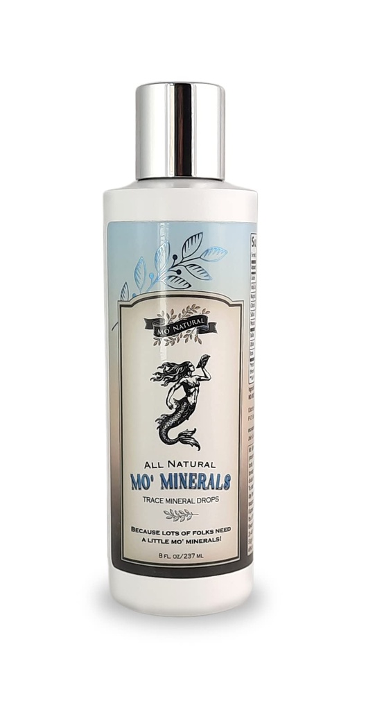 Mo' Minerals Trace Mineral Drops TEN 72+ Ionic Trace Minerals sometida 8 oz.
